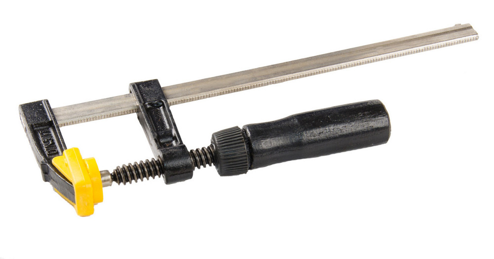 Струбцина столярная MASTERTOOL F-Type 200х50 мм 1700 Н деревянная ручка DIN 5117 07-0001 Харків - зображення 1