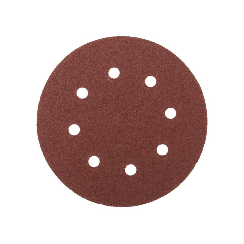 Круг шлифовальный на липучке MASTERTOOL 180 мм/8 отв P60 набор 5 шт 08-1806-H Харьков - изображение 1