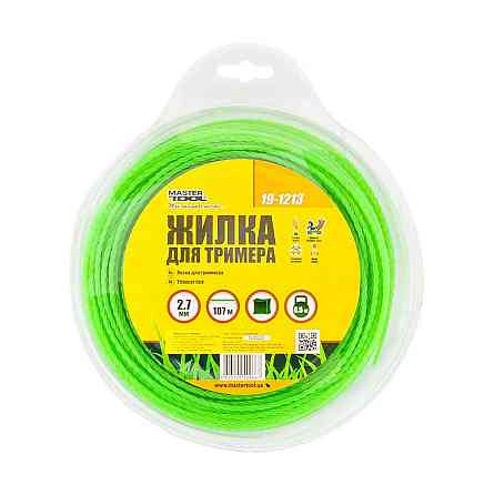 Леска для триммера MASTERTOOL КВАДРАТ КРУЧЕННЫЙ 2,70 мм 107 м блистер 19-1213 Харьков