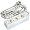 Удлинитель сетевой кассетный на 3 розетки Grunhelm G3W3M 3 м белый Київ