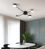Люстра стельова LED R88/4-bk-k Чорний 7х64х82 см. Киев
