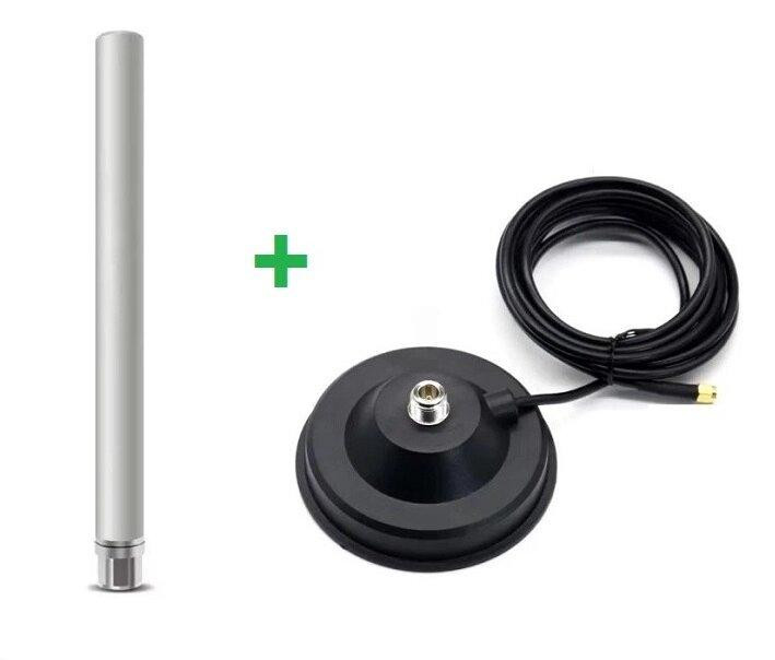 Антенна 615-4970 МГц 10dBi, до 100 Вт, N разъем, с магнитной основой 12 см, RG58U 3 метра с SMA-male Дніпро - зображення 1