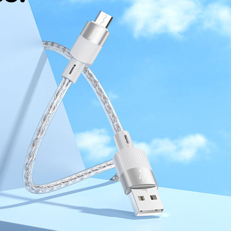 Дата кабель Hoco X99 Crystal Junction USB to MicroUSB (1m) Херсон - зображення 4