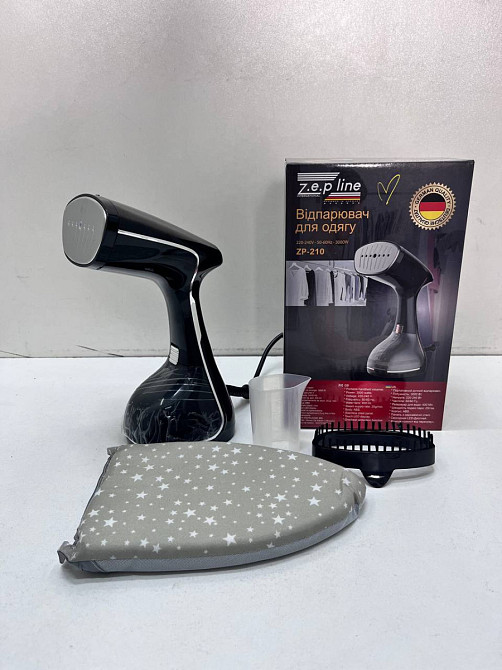Отпариватель вертикальный ручной для одежды Zepline ZP-210-Black 3000 Вт черный Київ - зображення 10
