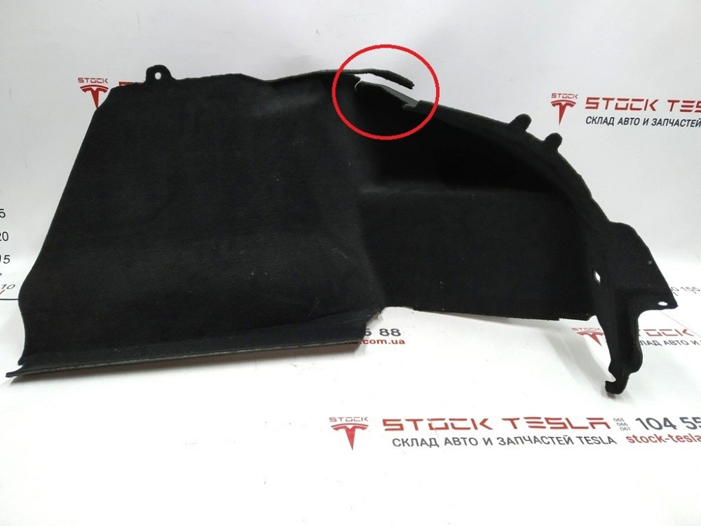 Отделка багажника боковая правая под сабвуфер без лампы с повреждением Tesla model S, model S REST 1 Київ - зображення 1