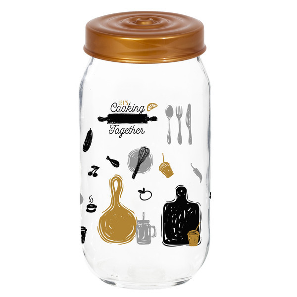 Банка для зберігання Herevin Let's Cooking 171541-066 1000 мл Київ - зображення 1