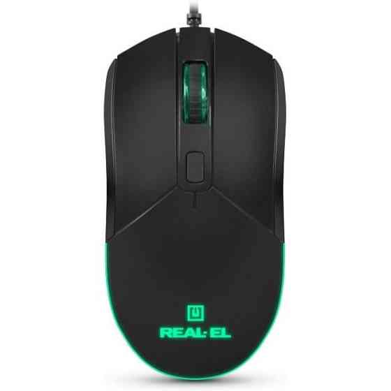 Мишка REAL-EL RM-515 USB Black (EL123200059) Харків