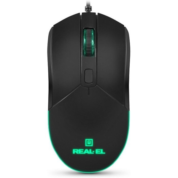 Мишка REAL-EL RM-515 USB Black (EL123200059) Харків - зображення 4