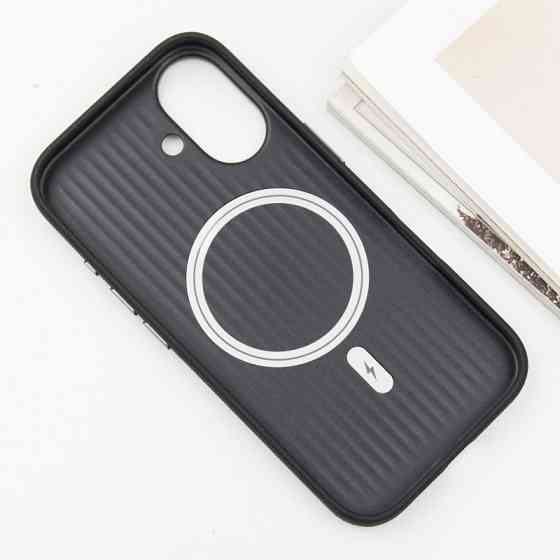 Кожаный чехол Carved with MagSafe для Apple iPhone 16 (6.1") Херсон