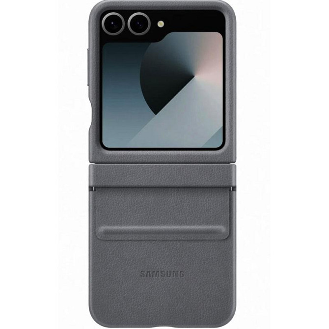 Кожаный чехол Leather Case (AAA) для Samsung Galaxy Z Flip7 Херсон - зображення 1