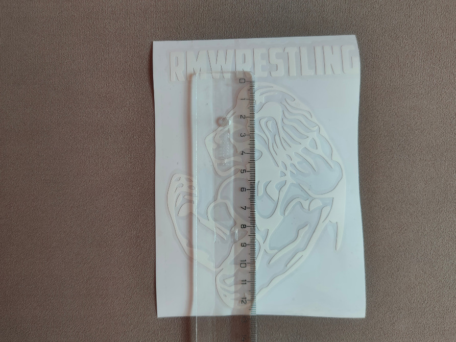 Наклейка Лев rmwrestling Белая на авто Киев - изображение 5