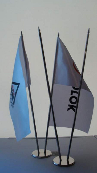 Металлический настольный флагшток на 3 флажка Киев - изображение 7