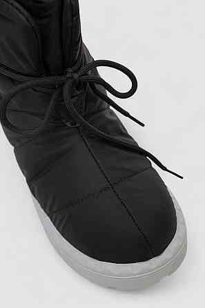 Дутики жіночі зимові на хутрі, колір чорно-сірий | Нові | 36-41р. Одеса