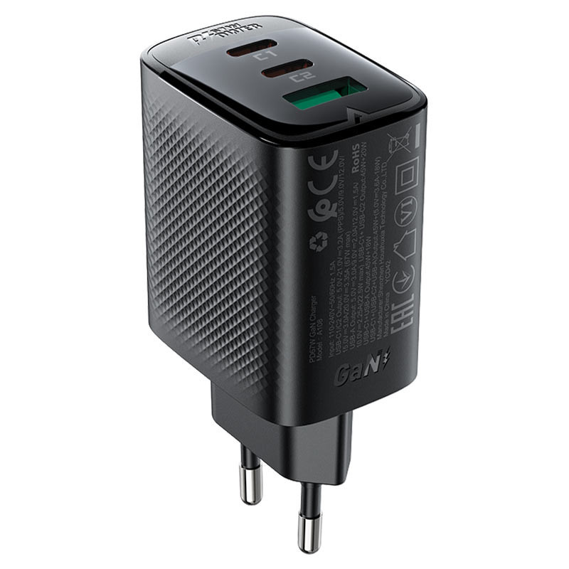 СЗУ Acefast A108 GaN PD67W (1USB-A/2C) Херсон - зображення 1