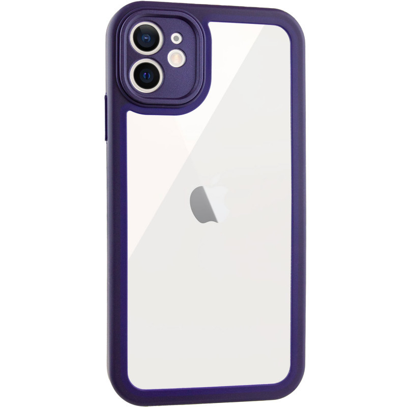 TPU чехол Transparent + Colour 1,5mm для Apple iPhone 12 (6.1") Херсон - изображение 2
