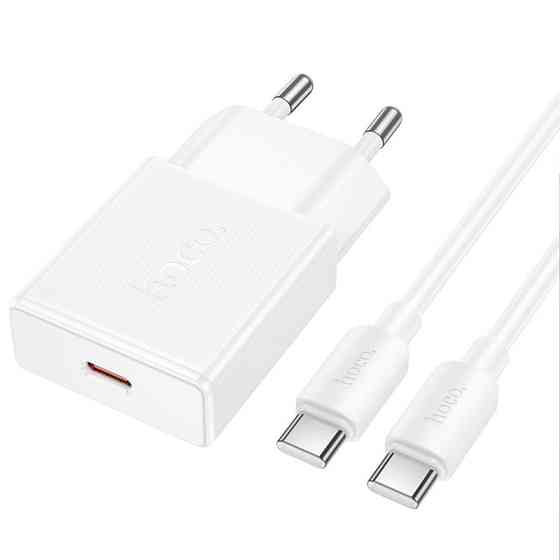 СЗУ Hoco N72 Speed ultra-thin PD20W (1USB-C) + кабель Type-C to Type-C Херсон
