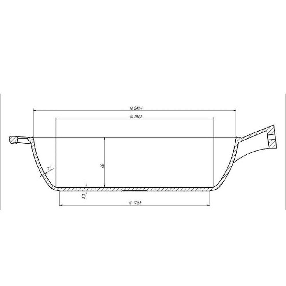 Сковорода чугунная Maysternya с крышкой 24*6 см Т304С3 Одесса - изображение 9