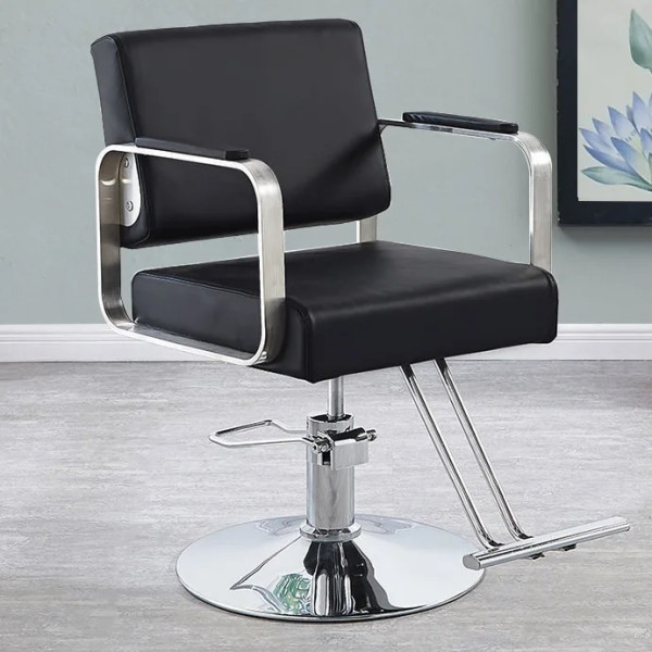 Крісло Гранд перукарське чорного кольору Днепр - изображение 2