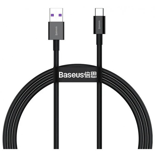 Кабель Baseus Superior USB to Type-C PD 66W 2m Black (CATYS-A01) (Код товару:23378) Харків - зображення 1