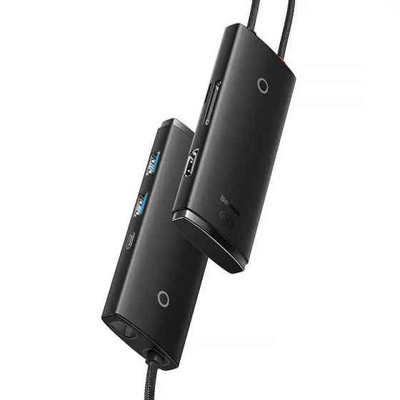 Переходник HUB Baseus Lite Series 6in1 (Type-C to HDMI+2xUSB3.0+Type-C Data+SD/TF) (WKQX050001) Херсон