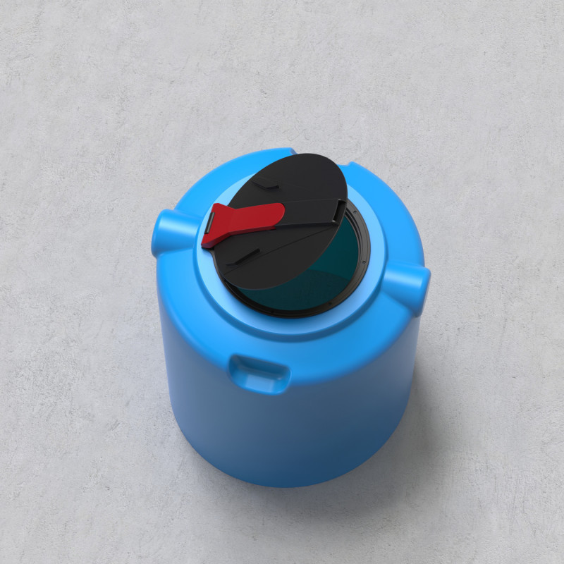 Емкость модуль 500 л вертикальная голубая Київ - зображення 3