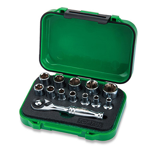 Набор головок с трещоткой TOPTUL 1/4" 13ед. GABW1301 Харьков - изображение 2