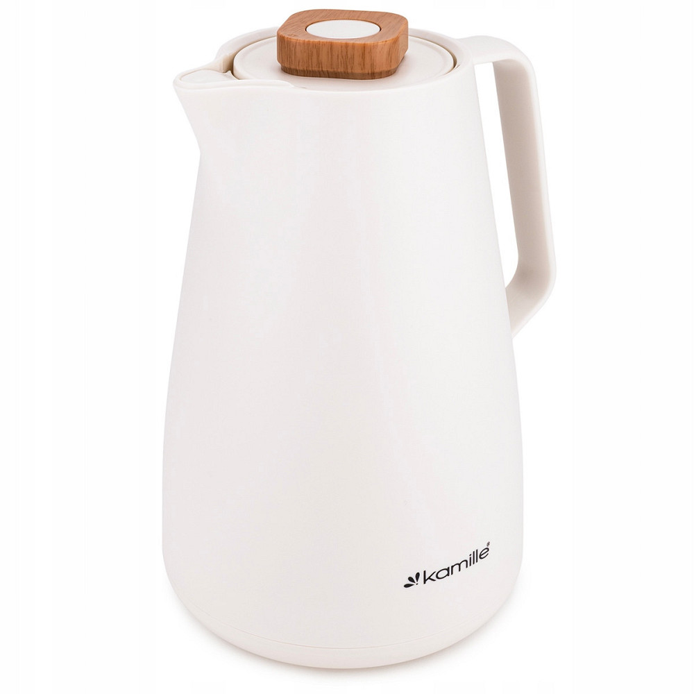 Термос конференционный 1,5л пластиковый со стеклянной колбой КМ 2011WH белый Одеса - зображення 2