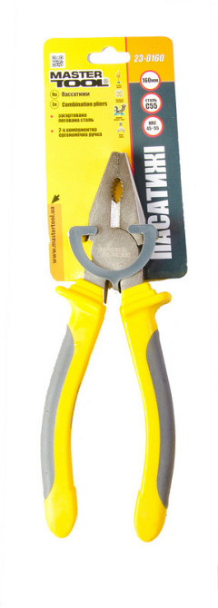 Пассатижи MASTERTOOL 160 мм C55/HRC 45~50 23-0160 Харьков - изображение 2