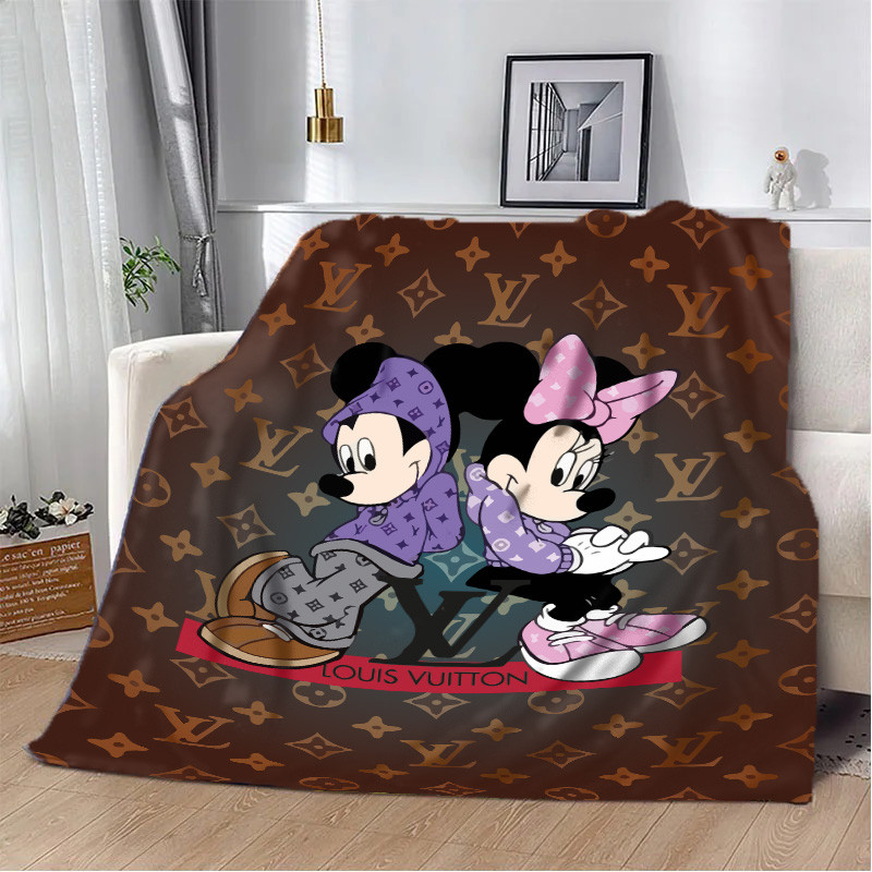 Плед 3D Магія та Стиль Легендарне Поєднання Louis Vuitton та Мікі Маус 20222316_A 10578 160х200 см Київ - зображення 1