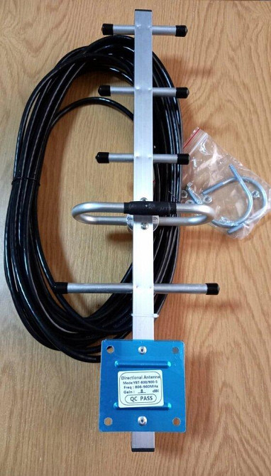Антенна направленная YBT-900-YG (806-960 МГц) c 10 м кабеля 50 Ом и F-male разъемом 8 дБ Днепр - изображение 2