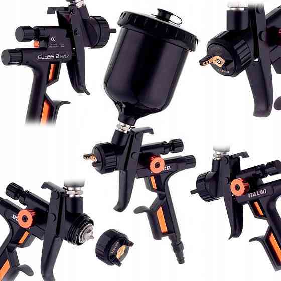 Краскопульт пневматический HVLP 600мл, 1.4мм  ITALCO GLOSS-2-1.4 Харків