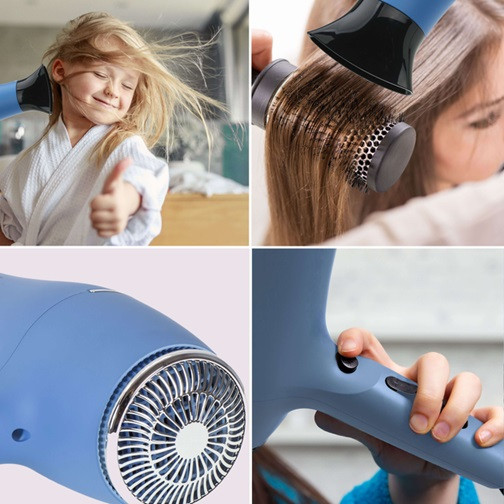 Фен First FA-5654-7-BU 2200 Вт голубой Київ - зображення 3