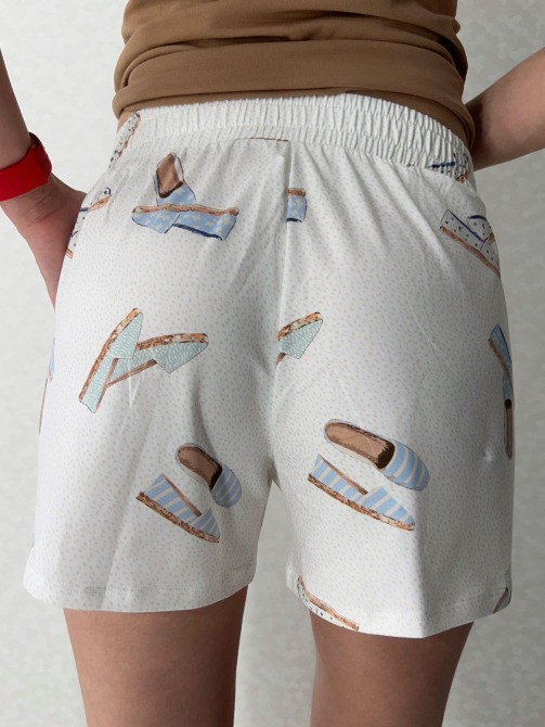 Комплект хлопковой пижамы (футболка и шорты) "Slippers" (16401) (арт. 1845) Кривий Ріг - зображення 3