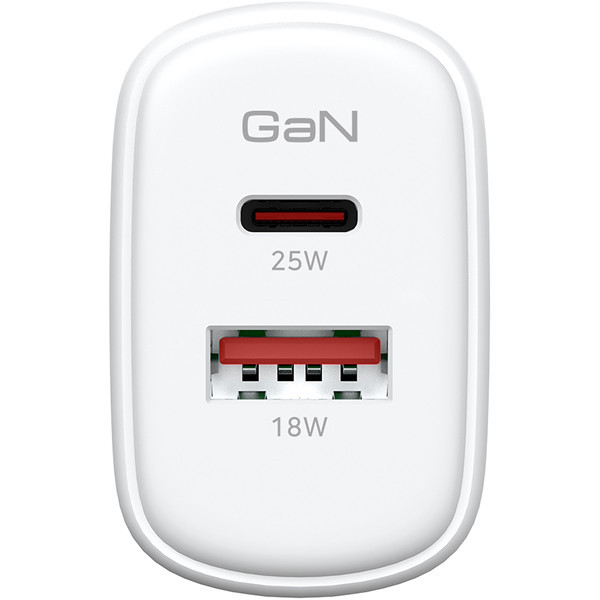 Зарядний пристрій ArmorStandart AR-T252WEU 25W GaN Type-C+USB White (ARM89532) Харьков - изображение 8