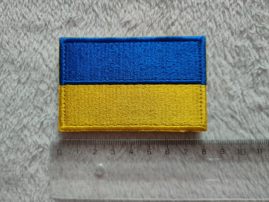 Нашивка на липучке Флаг Украины на одежду Киев - изображение 3