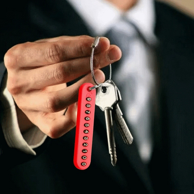 Брелoк c номeрoм телeфонa для ключей, ошейника для собак Київ - зображення 1