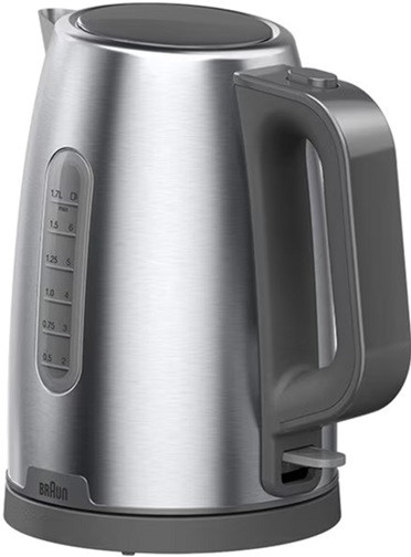 Электрочайник Braun WK 1500 GY 1.7 л серебристый Київ - зображення 1