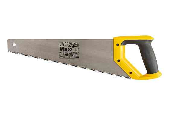 Ножовка столярная MASTERTOOL 7TPI MAX CUT 400 мм закаленный зуб 3-D заточка полированная 14-2040 Харьков