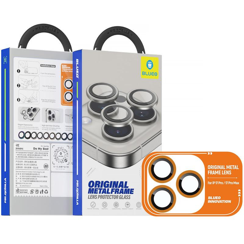 Защитное стекло BlueO Metal на камеру для Apple iPhone 17 Pro / 17 Pro Max Херсон - зображення 3