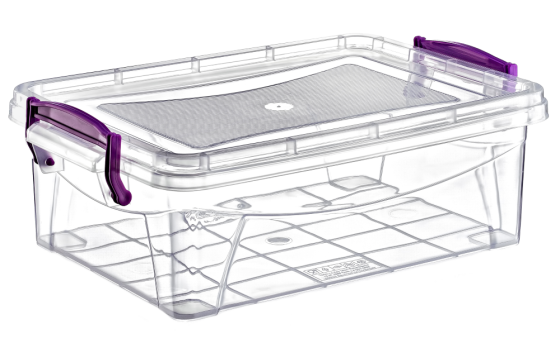 Контейнер на защелках 1,2 л прозрачный Киев