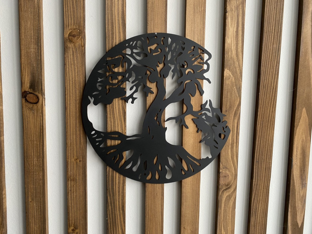 Настенный декор панно картина лофт из металла Дерево жизни Киев - изображение 5
