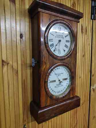 Антикварний настінний годинник W. Strauch, Петербург, XIX століття Киев