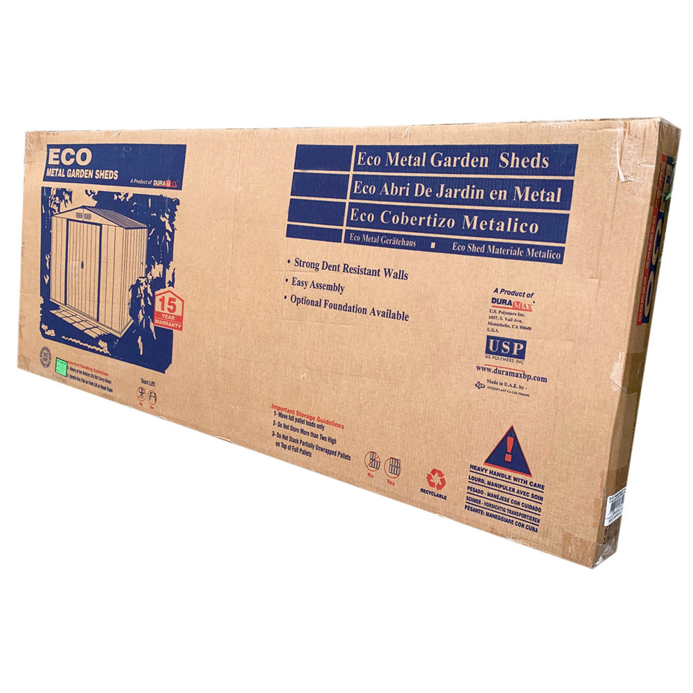 Сарай металлический ECO 262x241x191 см зеленый с белым Киев - изображение 6