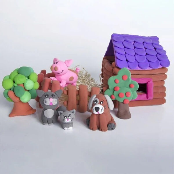 Легкий повітряний пластилін 24 кольори для ліплення з інструментами набір для творчості художній Львів - зображення 3