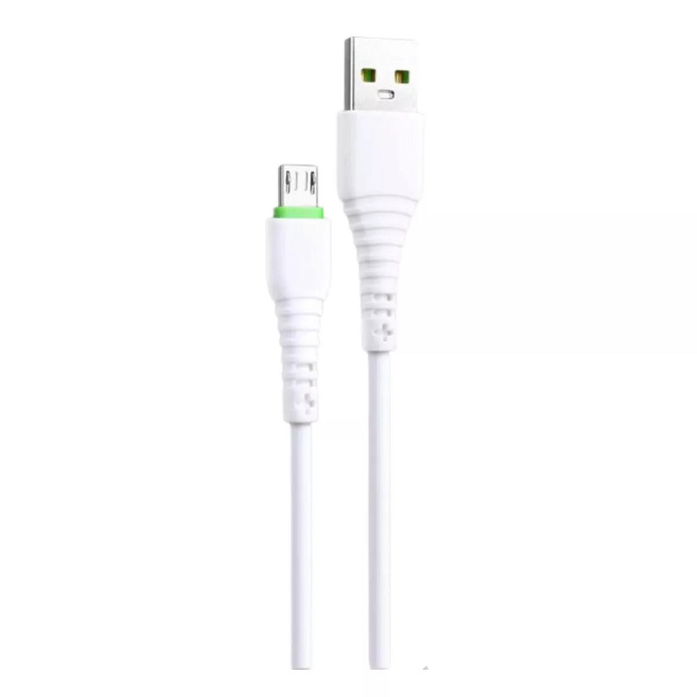 Кабель USB Grunhelm MiСro USB GMС-01MW 1 м белый Київ - зображення 1