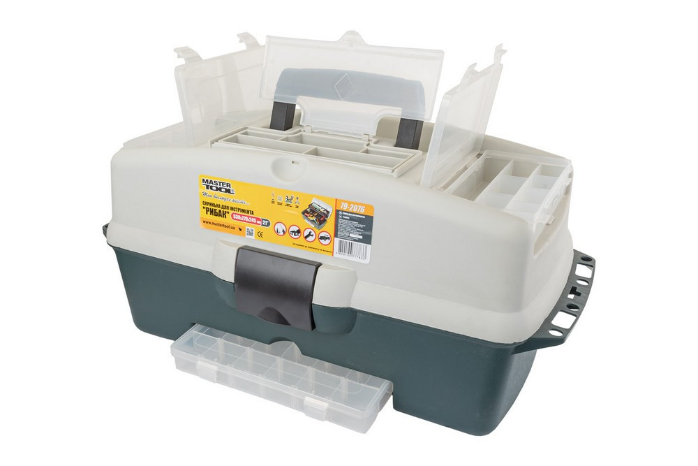 Ящик органайзер MASTERTOOL РЫБАК 21" 530х270х245 мм 79-2076 Харків - зображення 3