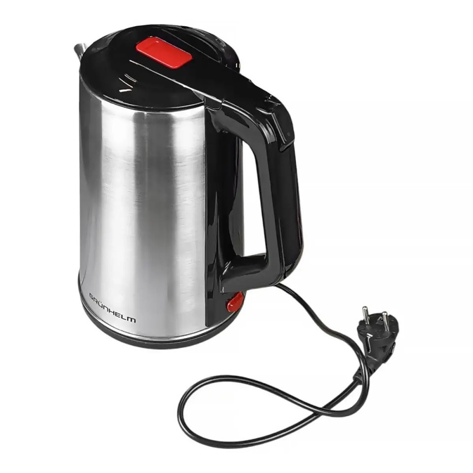 Электрочайник Grunhelm EKS-1926S 2.3 л серебристый Київ - зображення 3
