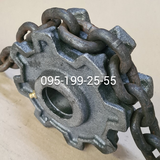 Ланцюг 9х27 транспортера РОУ-6. Зірочка РОУ-6 (z-8 ведена, ведуча) Дніпро - зображення 3