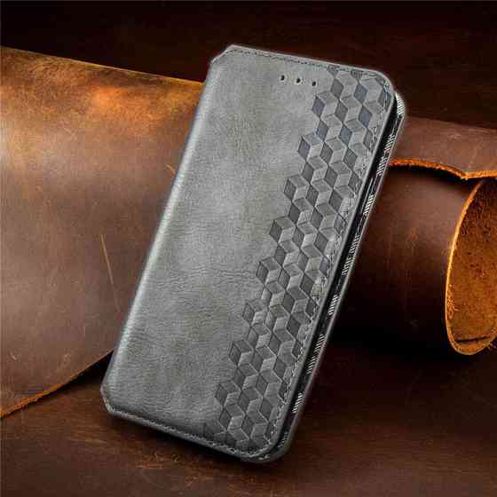Кожаный чехол-книжка GETMAN Cubic (PU) для Samsung Galaxy A12 / M12 Херсон