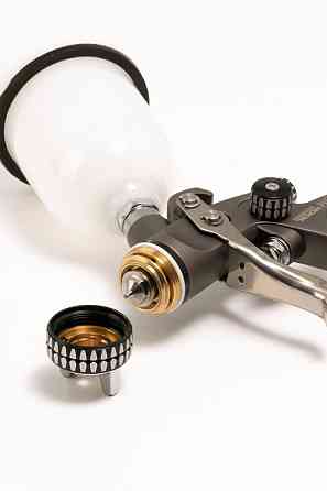 Краскопульт пневматический MASTERTOOL HVLP HQ MINI ВПЛБ 100 мл Ø 1,0 мм круглый/плоский факел 200 л/ Харків